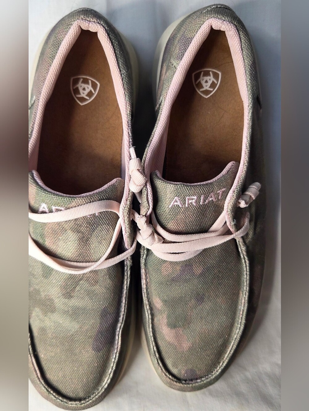 Ariat Hilo Fancy Women's Camo Slip-On Shoes Size 9.5B Lightweight Comfortableì